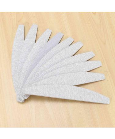 Lodokdre Nail files D shape double sided gray white 10 pieces - Buy Online on SooperMarket.com