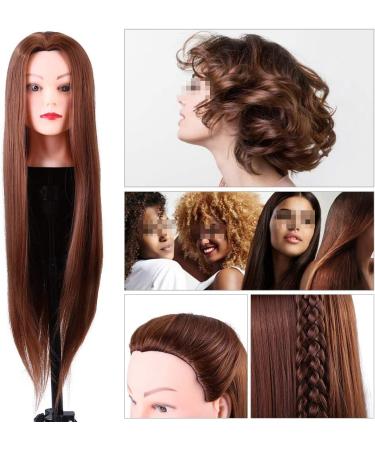 Cikonielf Hair Training Head - Synthetic Fiber for Web Design & Coloring Practice - Washable with Shampoo - Buy Online on SooperMarket.com
