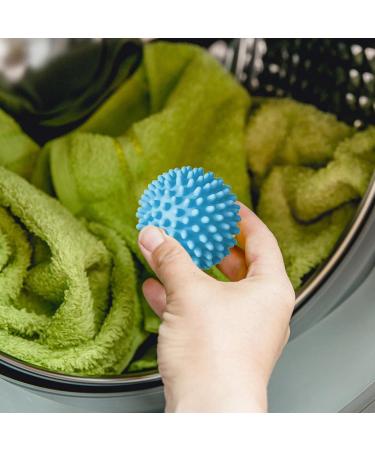 Dryer Balls Drying Balls Tangles Free Reusable Washing Machine Dryer Cleaning Soften Clothes Wash Sky Blue - Buy Online on SooperMarket.com