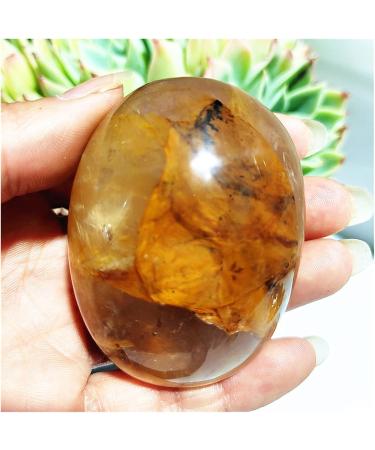 Natural Crystal Rough High Puality Natural Stone Yellow Hematoid Quartz Crystal Palm Home Decoration Meditate and Crystals (Color : 80-90g Size : 1pc) 1pc 80-90g - Buy Online on SooperMarket.com