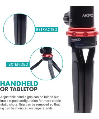 Movo Vlogging Kit for DJI OSMO Pocket 1 & 2 - Video Rig with VXR10 External Microphone, Tripod Mount, Type-C Audio Adapter - Ideal for Video and Audio Recording - Buy Online on SooperMarket.com