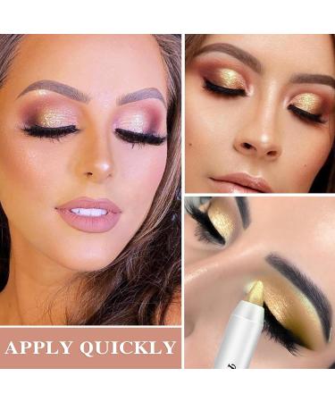 3Pcs Colorful Glitter Eyeshadow Stick Set Eye Shadow Sticks Makeup Sets Easy to Apply Shimmer Cream Eyeshadow Pencil Set - Buy Online on SooperMarket.com