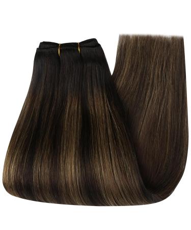 Buy Youngsee Tressen Real Hair Extensions - Dark Brown Ombre 45cm - 100g Remy Weft - International Shipping - Buy Online on SooperMarket.com