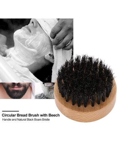 Beech Wood Beard Brush Boar Bristles Brush Sweep Hair Brush Face Care Cleaning Grooming Tool - Buy Online on SooperMarket.com