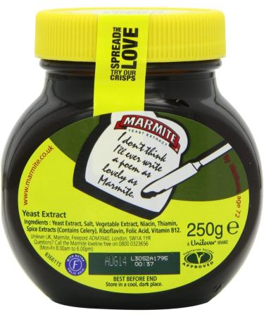 Marmite Yeast Extract 250g - Pack of 2 | 8.81 Ounce x 2 | Best Quality Spread - Buy Online on SooperMarket.com