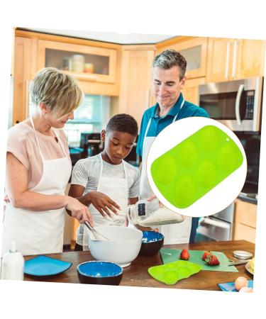 MAGICLULU 1pc Easter Egg Cake Mold Silicone Egg Molds Easter Candle Cake Mould Home DIY Baking Silicone Fondant Silcone Molds Candy Molds Biscuits Mold Muffin 3D Silica Gel Decorations 26.5X16.5CM Green - Buy Online on SooperMarket.com