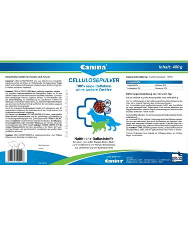 Buy Canina Cellulose Powder - 400g Pack for International Shipping | Premium Quality Pet Supplement - Buy Online on SooperMarket.com