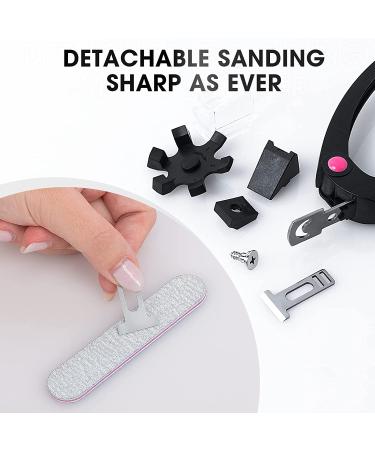 AORAEM Black Adjustable Nail Clipper for Manicure and Pedicure - False Nail Cutter Tool for Artificial Nails - Buy Online on SooperMarket.com