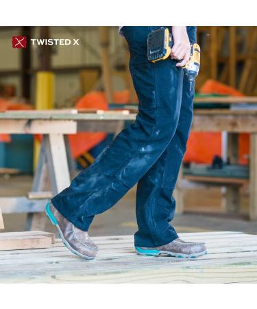Twisted X Women's Leather Slip-On Driving Shoes - 6.5 Bomber & Turquoise - Buy Online on SooperMarket.com
