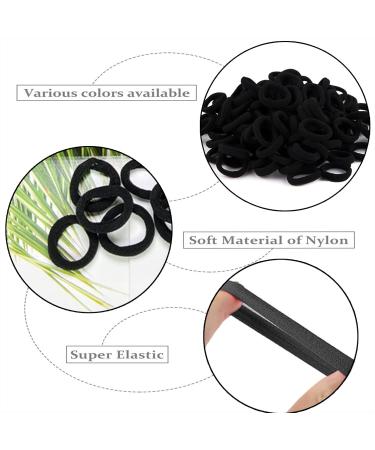 100 Pieces Soft Cotton Mini Hair Ties | No Metal Elastic Bands for Kids & Babies - Perfect for Little Girls - Buy Online on SooperMarket.com