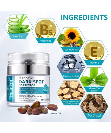 Dark Spot Remover Cream for Face & Body 50ml Dark Spot Corrector with Arbutin and Niacinamide Prevent Forming Dark Spots Fade Spots Reduces Hyperpigmentation Improve Skin Tone - Buy Online on SooperMarket.com