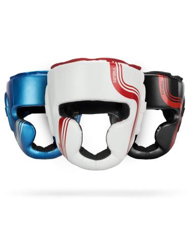 Sanabul Core Series Boxing MMA Kickboxing Head Gear White/Red Large-X-Large