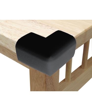 KidKusion 4-Piece Safety Corner Cushion - Black - Made in USA - Child Safety Corner Guard for Home Furniture - Baby Proof Table Protector - 4 Pack - Buy Online on SooperMarket.com