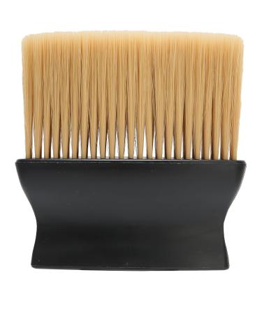 KUIKUI Professional Neck Duster Brush for Barber - Soft Neck Cleaning and Hair Removal Brush in Light Yellow