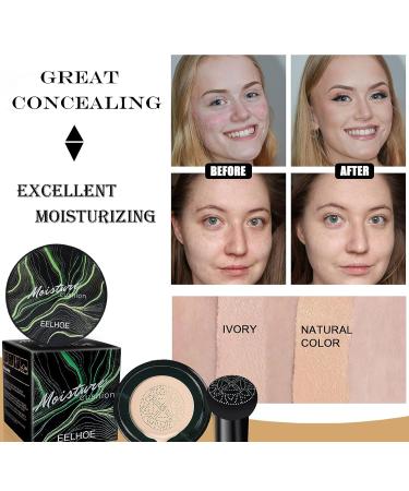 Mushroom Head Air Cushion CC Cream Foundation - Long Lasting Matte Concealer (Natural) - Buy Online on SooperMarket.com