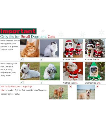 Delifur Pet Christmas Santa Claus Suit with Cap - Dog/Cat Xmas Costume Party Suit (Red, Size S) - Warm Hoodie for Winter - Buy Online on SooperMarket.com