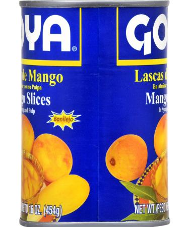 Goya Foods Mango Slices in Heavy Syrup 16 oz - Pack of 24 | Premium Quality Mangoes, Perfect for Snacking or Baking - Buy Online on SooperMarket.com