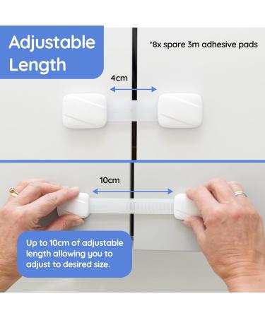 BabyGO Child Safety Straps - Premium Baby Proofing Door & Cupboard Locks - Buy Online on SooperMarket.com