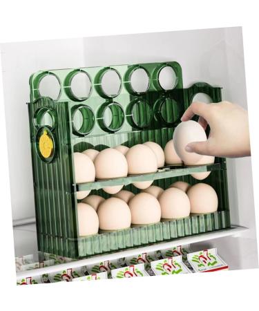 OSALADI Egg Storage Box Storage Boxes Plastic Cilantro Containers for Refrigerator Egg Holder Container Box Green 26X20X10CM - Buy Online on SooperMarket.com