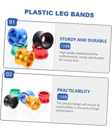 BESPORTBLE 80 Pcs Pigeon Foot Ring Metal Brackets Kickstand Chicken Wite Parrot Pigeon Gear Aluminum Poultry 0.8X0.8X0.8CMx4pcs As Shownx4pcs - Buy Online on SooperMarket.com