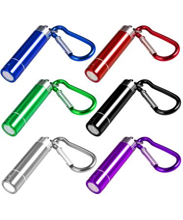 GOLDGE 14Pcs LED Keychain Flashlight Mini Torch for Outdoor Camping Cycling