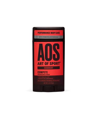 Art of Sport Deodorant Compete Energizing Citrus - Citrus, Tea Tree - 2.7 Oz.