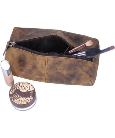 KomalC Leather Zip-Lock Cosmetic Makeup Pouch Bag Pen Pencil Case - SALE | Shop Now! - Buy Online on SooperMarket.com