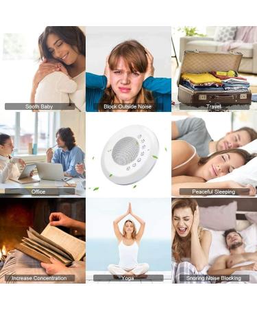 White Noise Machine Portable Sound Machines 28 Soothing Sounds Sleep Noise Maker Ideal Gifts for Kids Adult Bedside Travel Nursery Camping - Buy Online on SooperMarket.com