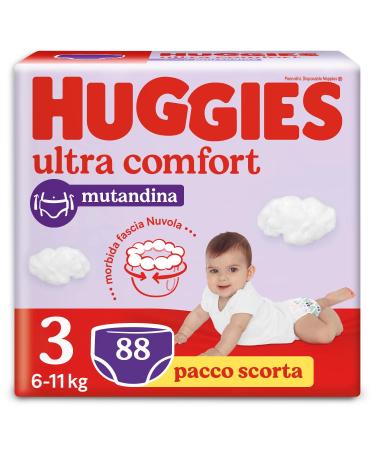 Huggies Ultra Comfort Diaper Pants Size 3 (6-11 kg) Pack of 88 Diaper Pants Size 3 (88 Pack) 3