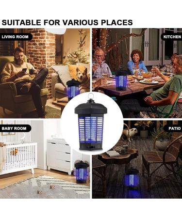 Electric Bug Zapper Mosquito Killer IPX4 Waterproof Insect Killer 3200V Insect Fly Trap Bug Killer Fly Zapper for Indoor Outdoor Backyard Patio Home - Buy Online on SooperMarket.com