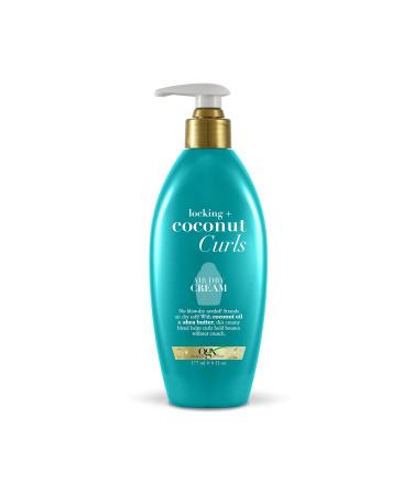 OGX Locking + Coconut Curls Air Dry Cream, No Parabens, 6 oz