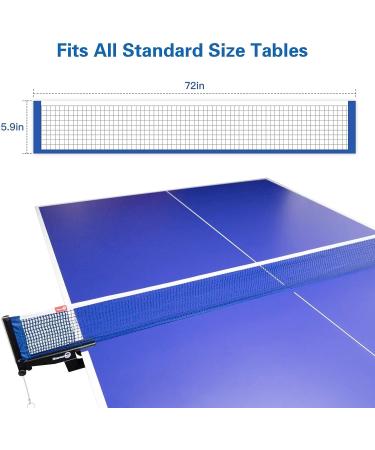 Sanung C-X2 Professional Table Tennis Net | Thick Adjustable Cotton Net with 2 Chains | Indoor Outdoor Ping Pong Mesh Net - Royal Blue - Buy Online on SooperMarket.com