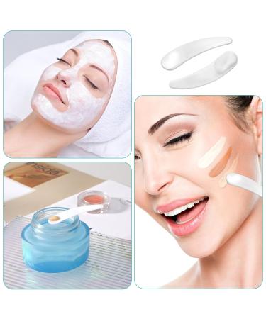 10-Piece Mini Cosmetic Spatula Set - Bent Cream Scoops for Makeup Masks & Gel - Perfect for Stirring & Application - Buy Online on SooperMarket.com