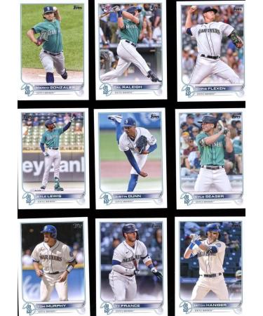 Seattle Mariners 2022 Topps Complete Mint Hand Collated 22 Card Team Set with Rookies and Future Stars Plus
