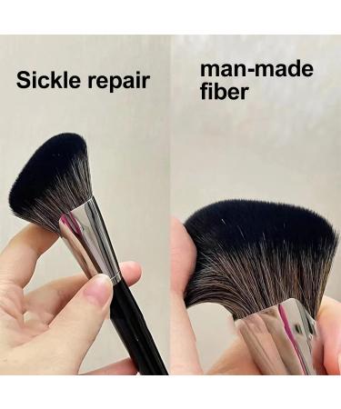 Worparsen Face Contour Brush Convenient Soft Synthetic Hair Portable Face Cheek Overall Setting Make Up Brush for Salon C - Buy Online on SooperMarket.com