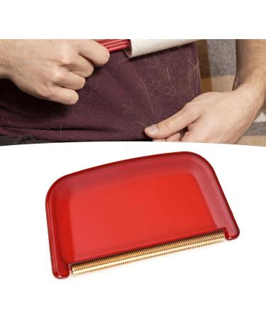 Lint Remover Comb - Manual Fabric Shaver with Copper Blade for Knitted Garments - Lightweight & Compact (Red) | International Shipping Available - Buy Online on SooperMarket.com