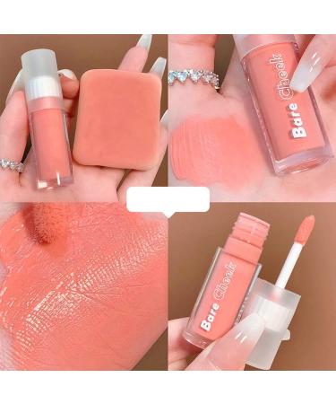 Rosvola Liquid Blusher Portable Face Liquid Blusher 3g Long Lasting for Female for Work (Almond Milk Tea) - Buy Online on SooperMarket.com
