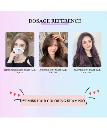 Dyemiss Color Shampoo Dyemiss Hair Coloring Shampoo No Bleaching Hair Nourishing Coloring Hair Dye Dyemiss Hair Dye Diy Fashion Hair Dye for Men and Wome (Color : Blue and black) - Buy Online on SooperMarket.com