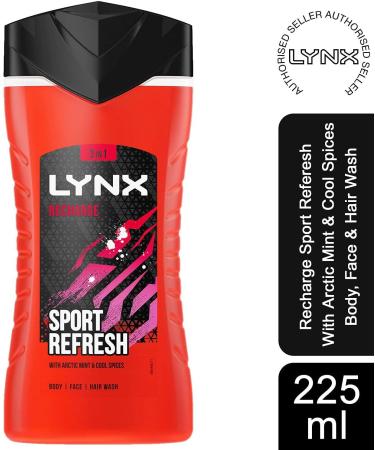 Lynx Shower Gel Recharge 225ml - Buy Online on SooperMarket.com