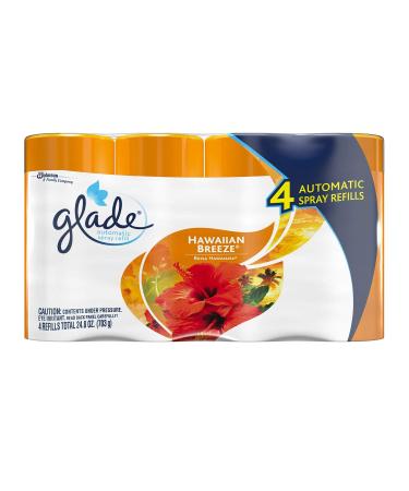 Glade Automatic Spray Air Freshener Hawaiian Breeze 6.2oz 4 Refill