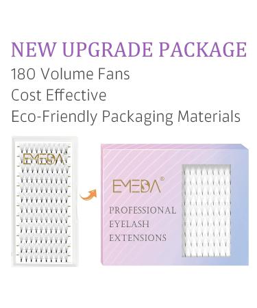 EMEDA 8D 0.07 C Mix 8-14mm Premade Fans Eyelash Extensions - Pointy Base Thin Base - Stable C Curl - Volume Lash Extensions - Buy Online on SooperMarket.com