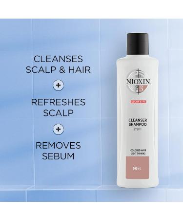 Nioxin System 3 Shampoo & Conditioner Prepack for Color Treated Hair - 33.8 fl oz with Light Thinning Pumps - Buy Online on SooperMarket.com