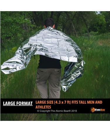 Emergency Blanket - Lightweight Mylar Foil for Survival Thermal Protection - Ideal for EDC, Camping, Hiking, Hunting - Buy Online on SooperMarket.com