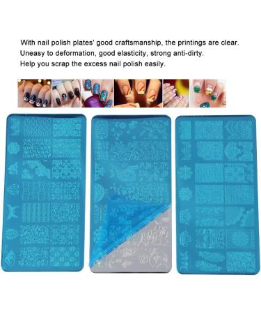 Flower Forest Nail Stamping Plate Set for DIY Nail Art - Professional Image Templates for French Manicure at Home Salon - Buy Online on SooperMarket.com