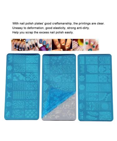 Nail Stamping Plates Set - Professional Flower Forest Nail Art Tools - International Shipping Available - Buy Online on SooperMarket.com