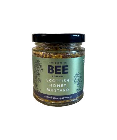 Scottish Honey Mustard from The Scottish Bee Company 165g - Wholegrain Mustard with Scottish Blossom Honey Apple Cider Vinegar & Cinnamon