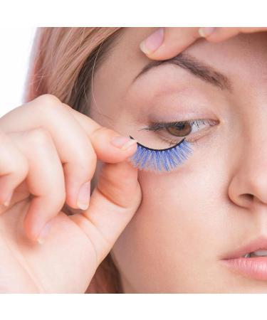 FOMIYES 20 Pairs Colored False Eyelashes - Handmade Rainbow Luxurious Synthetic Fiber Makeup Lashes | 5D Soft Fake Lashes (Pack of 1 - Buy Online on SooperMarket.com