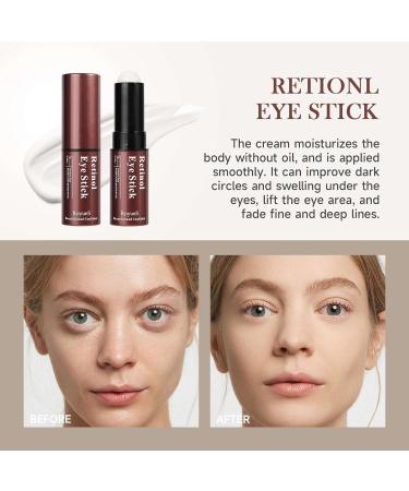 Retinol Eye Stick Retinol Eye Cream for Dark Circles and Puffiness Under Eye Cream Anti Aging Hydrates Moisturises Reduces Fine Lines Rejuvenates Skin 7g - Buy Online on SooperMarket.com
