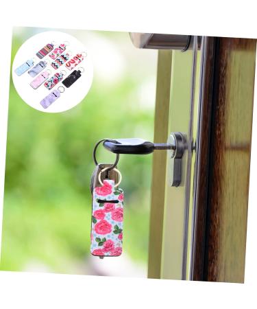 PACKOVE 10pcs Lipstick Holder Keychain & Wristlet | Portable Neoprene Pouch for Lip Balm & Chopsticks | Stylish Keychain Organizer - Buy Online on SooperMarket.com