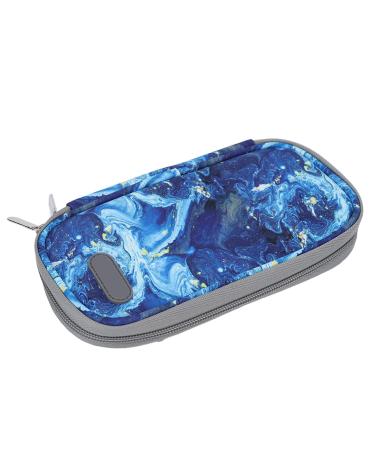 Arsor Insulin Cooler Travel Case Portable Medical Cooler Bag Multilayer Diabetic Insulated Organizer Without Ice Pack Insulin Pen Carrying Case for Insulin Pen and Medication Diabetic Supplies(Blue)